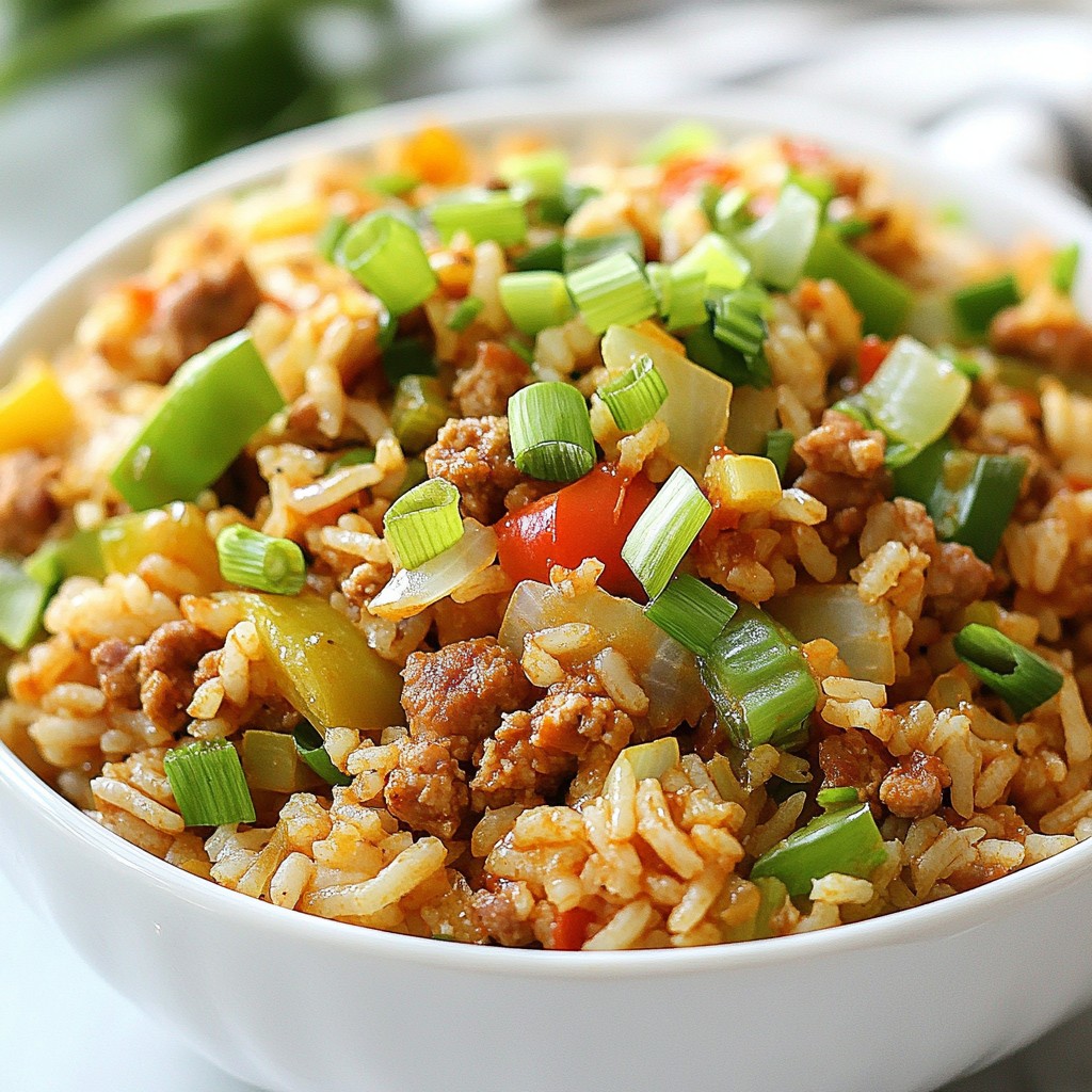 Spicy Cajun Dirty Rice Schnelles und leckeres Gericht