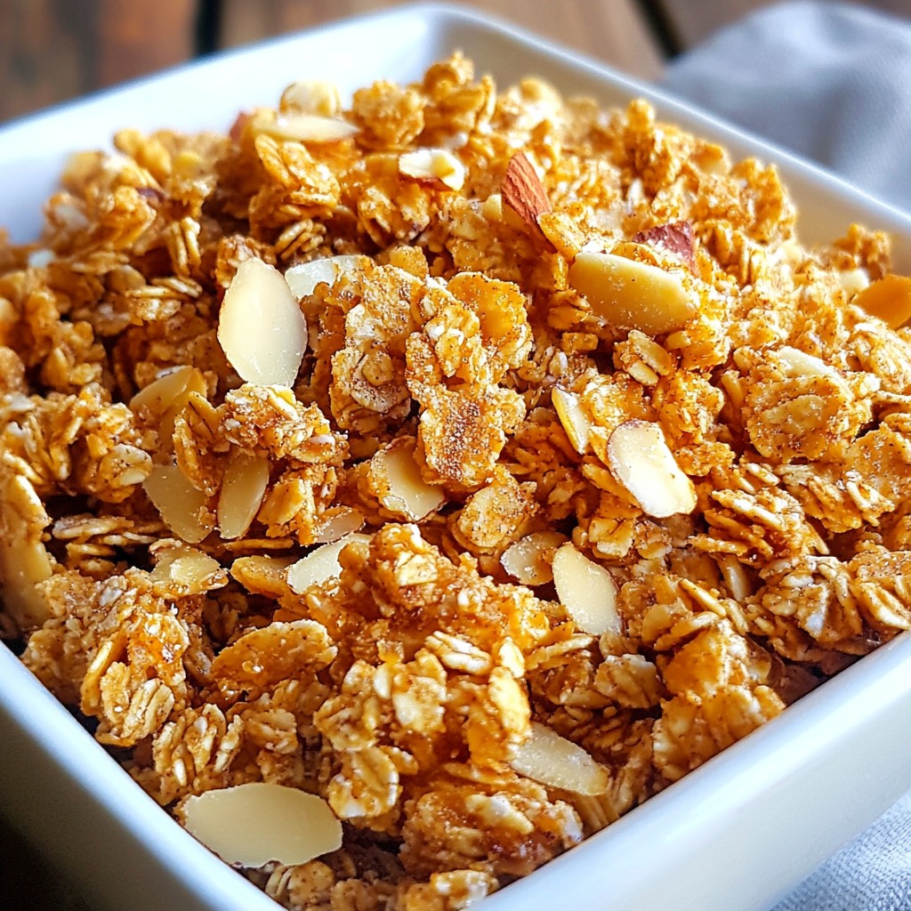 Vanilla Almond Granola Clusters Einfaches Rezept