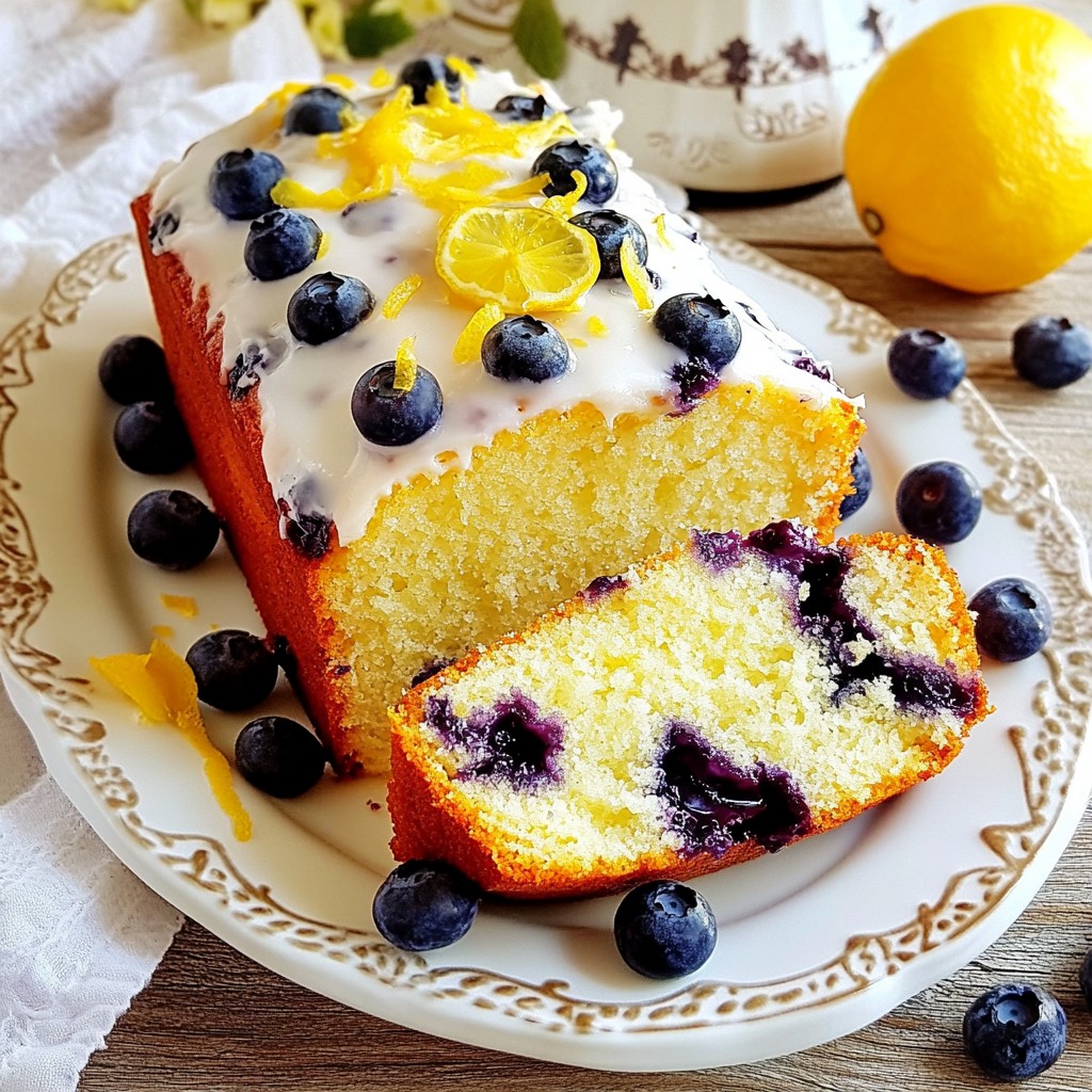 Lemon Blueberry Loaf Cake saftig und einfach backen