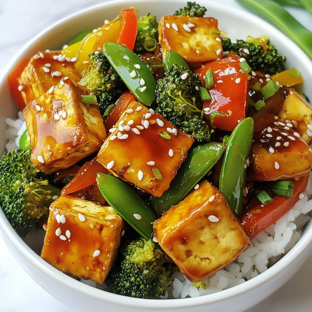 Teriyaki Tofu Stir-Fry Schnelles und gesundes Rezept