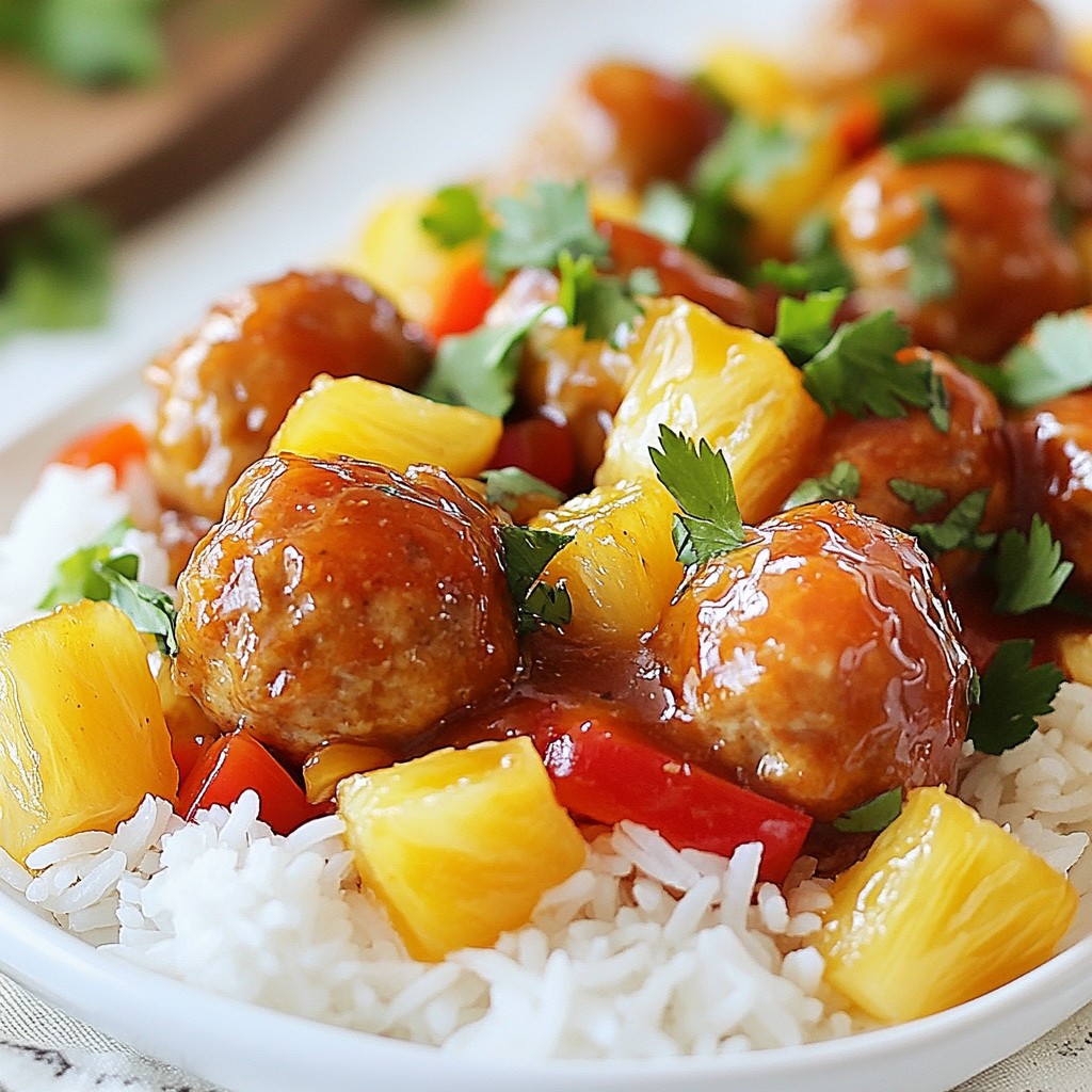 Sweet and Sour Chicken Meatballs Einfache Rezeptideen