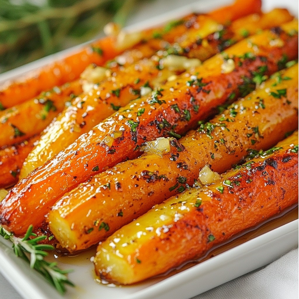 Garlic Butter Roasted Carrots Genießen und Verführen