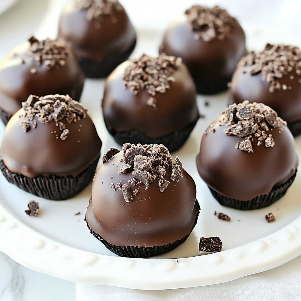 Schokoladen-Minz-Oreo-Trüffel Kurze und einfache Rezepte