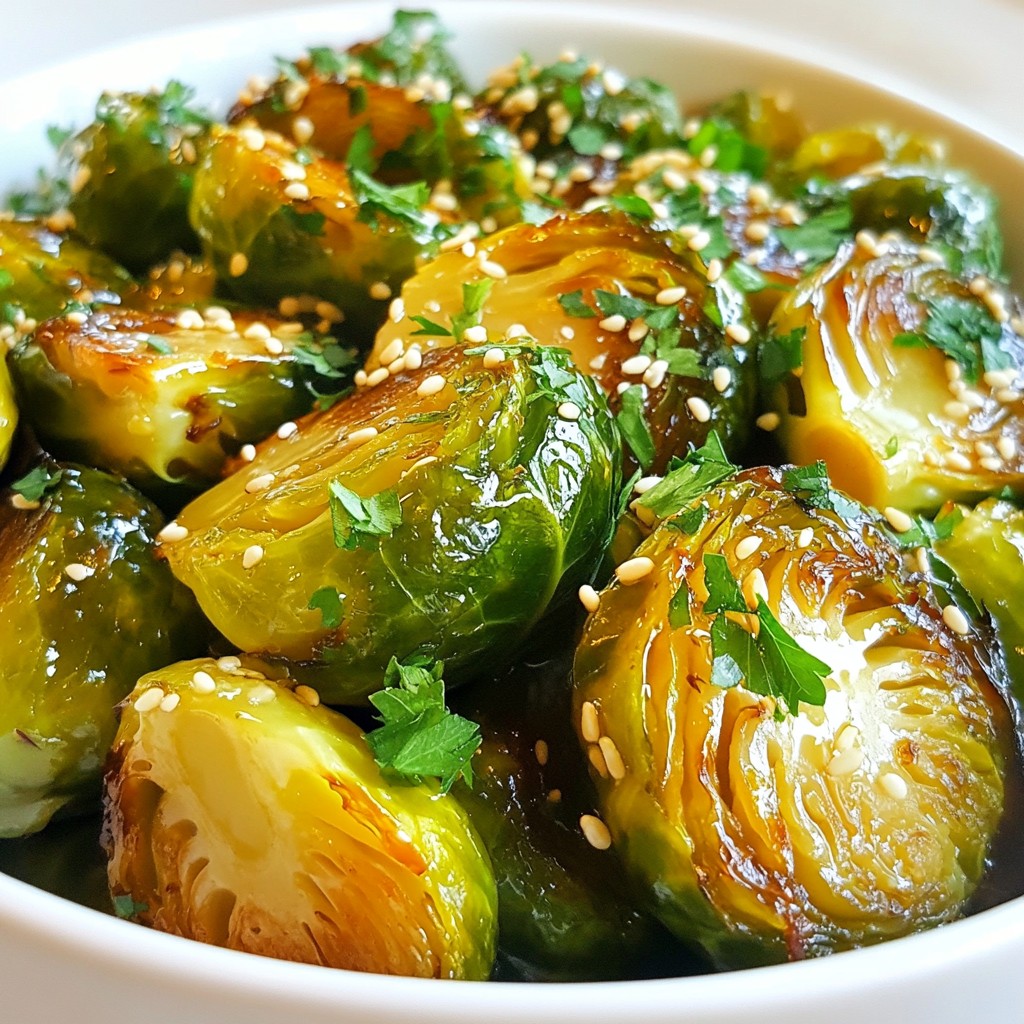 Honig-Knoblauch Rosenkohl Einfach und Lecker Rezept