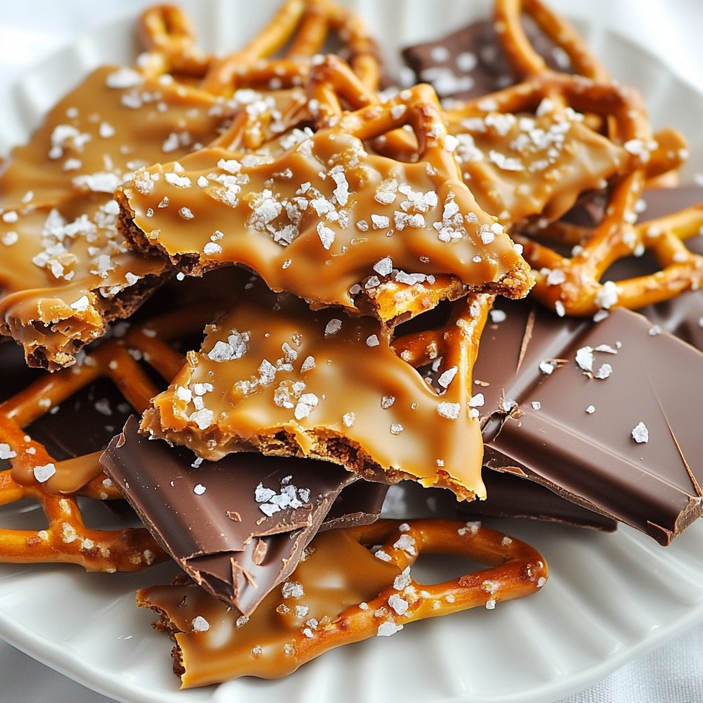 Salted Caramel Pretzel Bark Einfach und Lecker Genießen