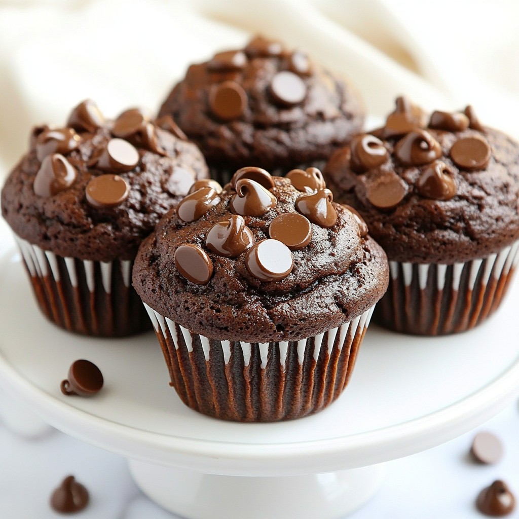 Knackige Double Chocolate Protein Muffins Rezept