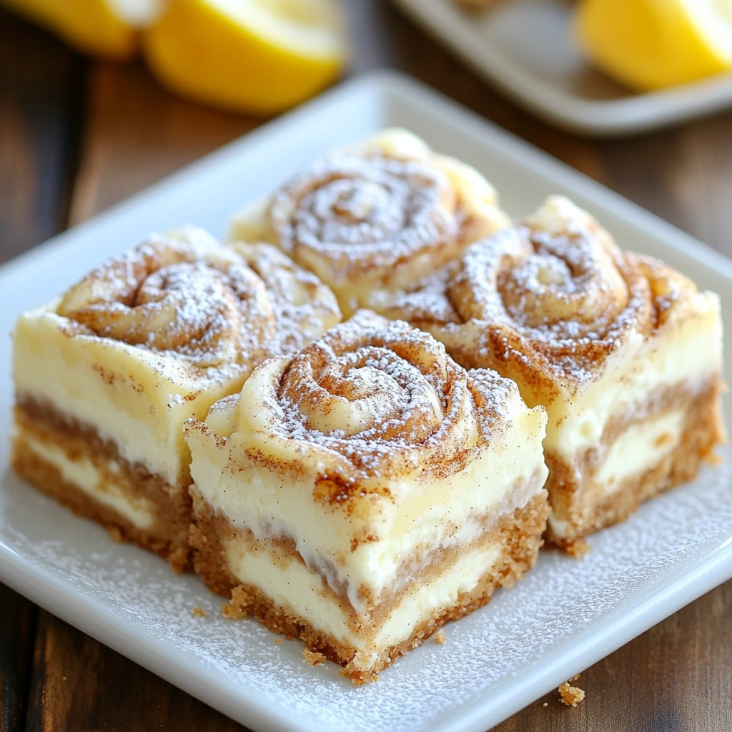 Zimtschnecken-Käsekuchenriegel leckere und einfache Wahl