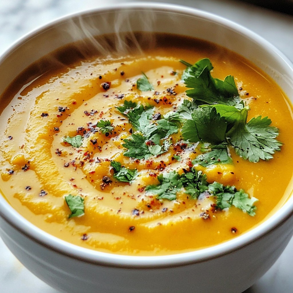 Kokos-Curry-Hokkaido-Suppe voller Geschmack erleben