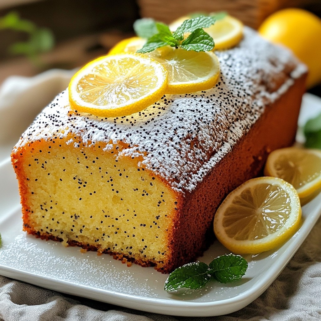 Zitronen-Mohn-Brot Soft und Aromatisch Genießen