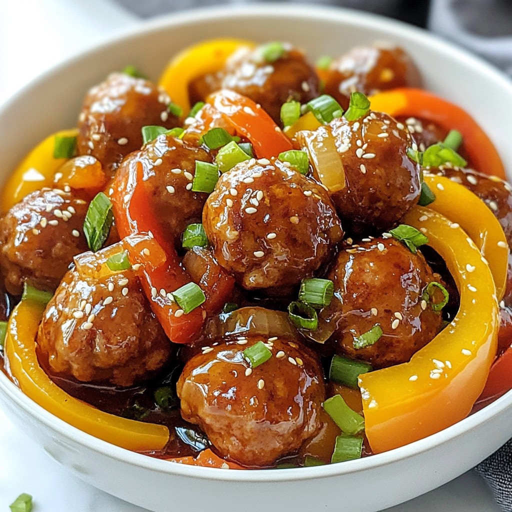 Honig Knoblauch Fleischbällchen Pfanne Leckeres Gericht