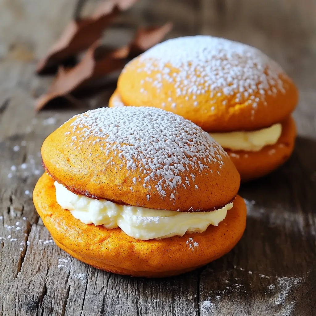 Kürbis Frischkäse Whoopie Pies Leckeres Rezept