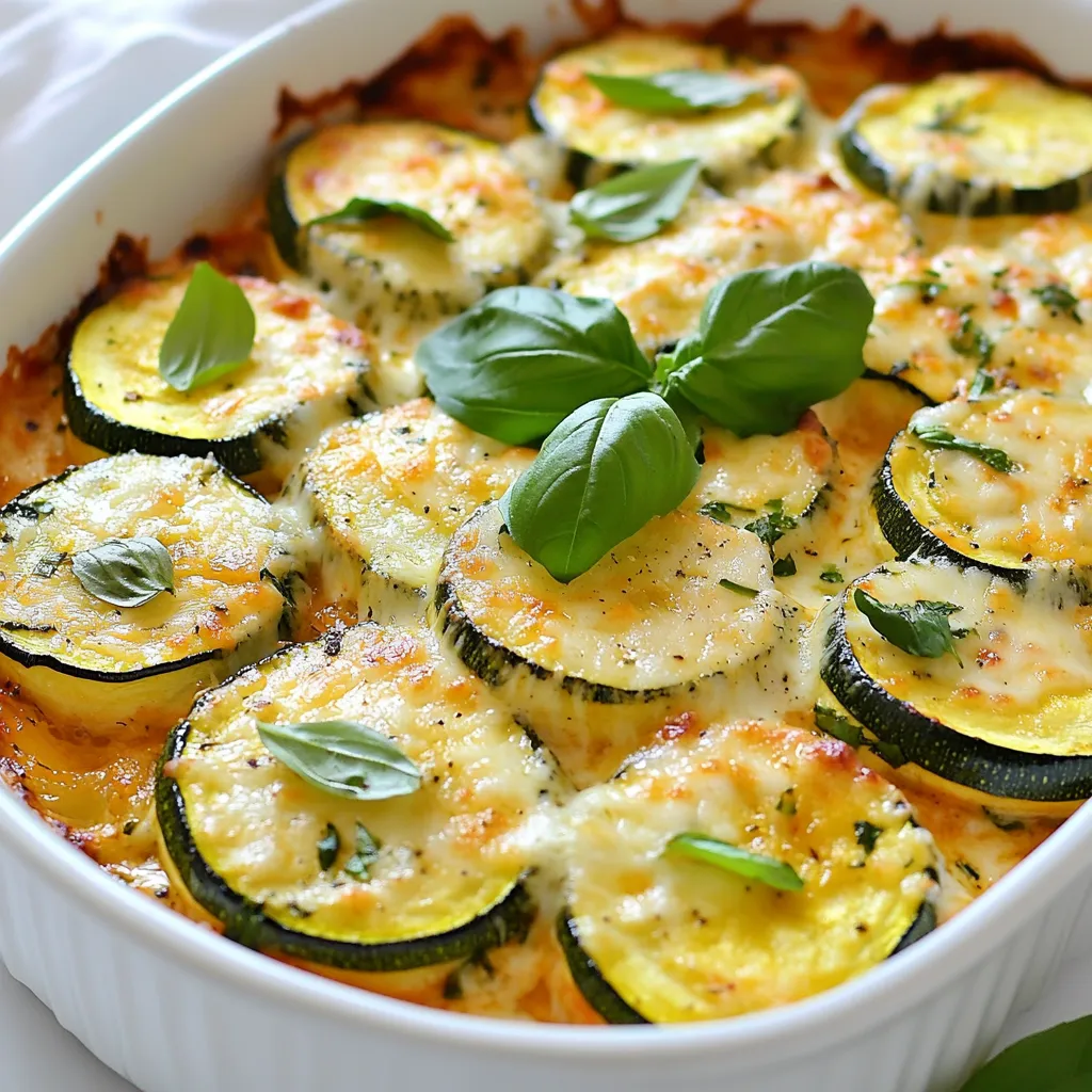 High Protein Chicken Zucchini Bake Einfaches Rezept